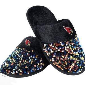 FOCO Minnisota Cardinals Sequins Slippers Size Small 5/6